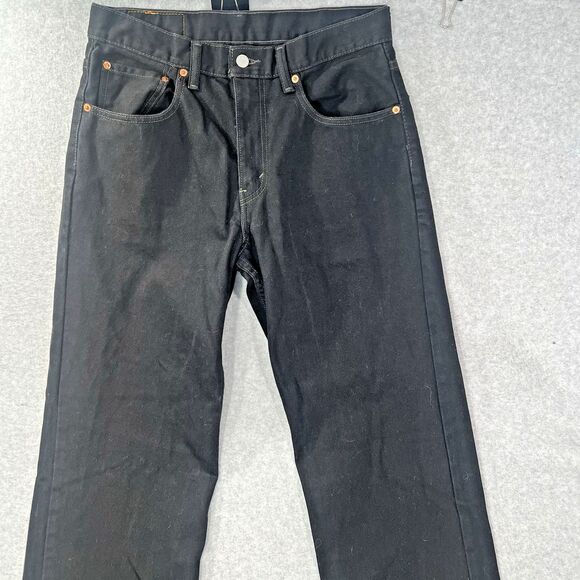 Levi's Jeans 550 Men's 31x34 Fits 32x33 Relaxed Black Cotton Denim Dark 2011 EUC - Picture 6 of 16